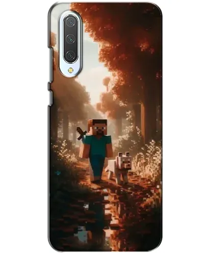 Чехол для Xiaomi CC9 с картинкой «Стив в лесу»