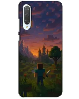 Чехол для Xiaomi CC9 с картинкой «Стив у башни»