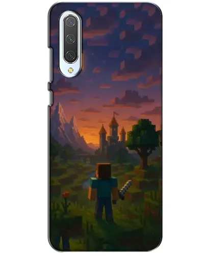 Чехол для Xiaomi CC9 с картинкой «Стив у башни»