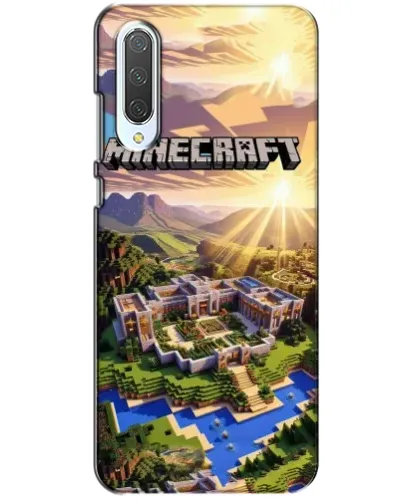 Чехол для Xiaomi CC9 с картинкой «Minecraft панорама»
