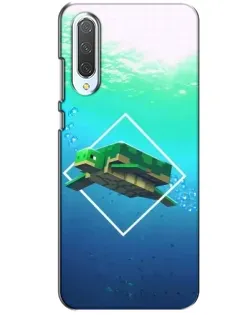 Чехол для Xiaomi CC9 с картинкой «Черепаха Minecraft»