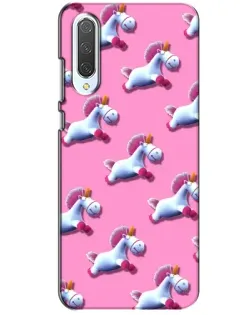 Чехол для Xiaomi CC9 с картинкой «Единороги на розовом»