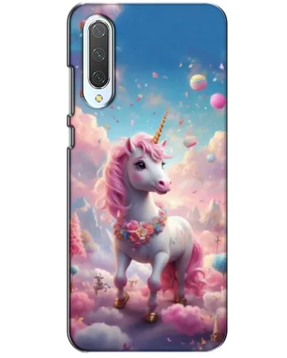 Чехол для Xiaomi CC9 с картинкой «Единорог среди облаков»