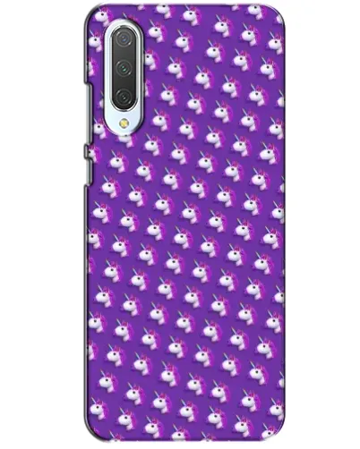 Чехол для Xiaomi CC9 с картинкой «Единороги на фиолетовом»
