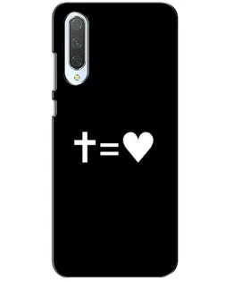Чехол для Xiaomi CC9 с картинкой «Крест и Сердце»