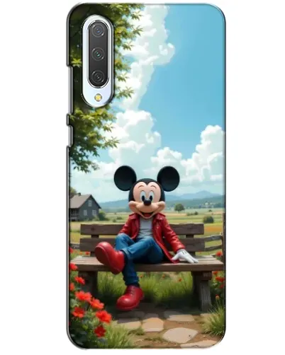 Чохол для Xiaomi CC9 з картинкою «Міккі на лавці»