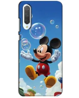 Чохол для Xiaomi CC9 з картинкою «Mickey та мильні бульбашки»
