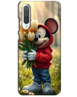 Чохол для Xiaomi CC9 з картинкою «Міккі з тюльпанами»