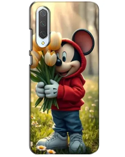 Чохол для Xiaomi CC9 з картинкою «Міккі з тюльпанами»
