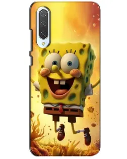Чехол для Xiaomi CC9 с картинкой «Губка Боб прыгает»