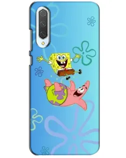 Чехол для Xiaomi CC9 с картинкой «Спанч Боб и Патрик»