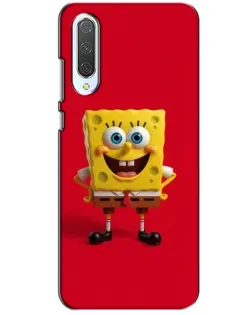 Чехол для Xiaomi CC9 с картинкой «Спанч Боб на красном»