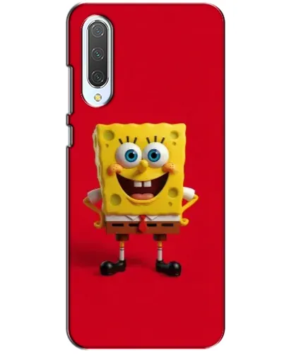 Чехол для Xiaomi CC9 с картинкой «Спанч Боб на красном»