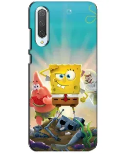Чехол для Xiaomi CC9 с картинкой «Спанч Боб победитель»