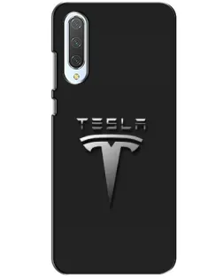 Чехол для Xiaomi CC9 с картинкой «Стальной логотип Tesla»