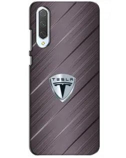 Чехол для Xiaomi CC9 с картинкой «Металлическая текстура Tesla»