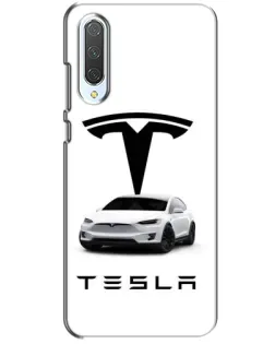Чехол для Xiaomi CC9 с картинкой «Tesla White Style»