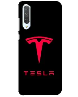 Чехол для Xiaomi CC9 с картинкой «Tesla Red Logo»