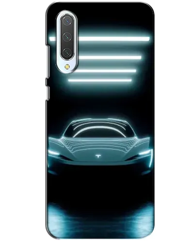 Чехол для Xiaomi CC9 с картинкой «Tesla в неоне» Чехол для Xiaomi CC9 с картинкой «Tesla в неоне»