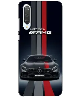 Чохол для Xiaomi CC9 з картинкою «Mercedes — білий карбон»