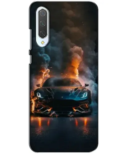 Чехол для Xiaomi CC9 с картинкой «Lamborghini дымная эстетика»