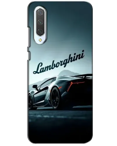 Чехол для Xiaomi CC9 с картинкой «Классическая надпись Lamborghini»