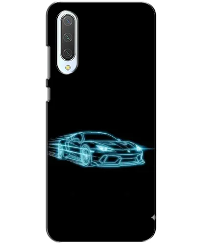 Чехол для Xiaomi CC9 с картинкой «Неоновый контур Lamborghini»