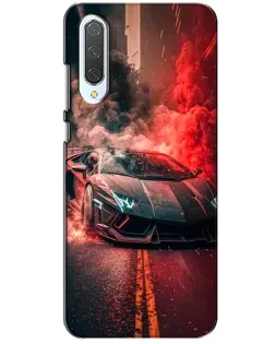 Чехол для Xiaomi CC9 с картинкой «Lamborghini красный дым»
