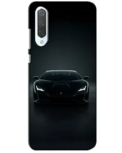 Чехол для Xiaomi CC9 с картинкой «Черный Lamborghini Aventador»