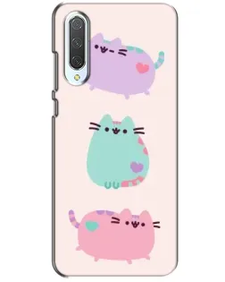 Чехол для Xiaomi CC9 с картинкой «Pusheen трио»