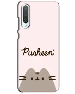 Чехол для Xiaomi CC9 с картинкой «Pusheen логотип»