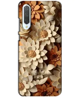 Чехол для Xiaomi CC9 с картинкой «Бежевый флористический декор» Чехол для Xiaomi CC9 с картинкой «Бежевый флористический декор»
