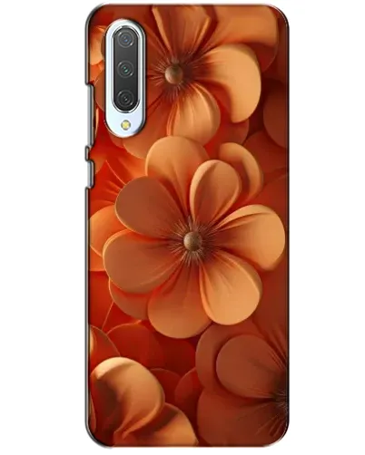Чехол для Xiaomi CC9 с картинкой «Оранжевый макро цветок»