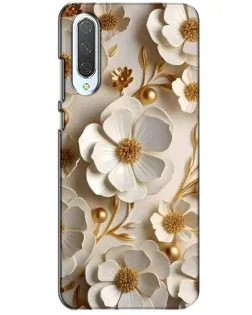 Чехол для Xiaomi CC9 с картинкой «Белие бумажние цвети» Чехол для Xiaomi CC9 с картинкой «Белие бумажние цвети»