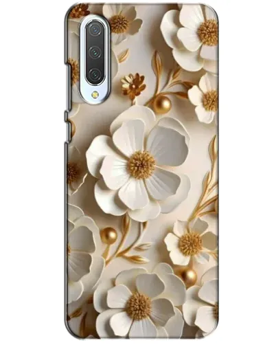 Чехол для Xiaomi CC9 с картинкой «Белие бумажние  цвети»