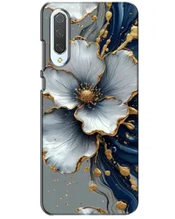 Чехол для Xiaomi CC9 с картинкой «Белый цветок и золотой флюид» Чехол для Xiaomi CC9 с картинкой «Белый цветок и золотой флюид»