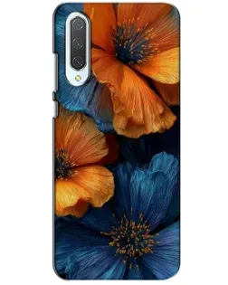 Чехол для Xiaomi CC9 с картинкой «Яркая сине-оранжевая флора» Чехол для Xiaomi CC9 с картинкой «Яркая сине-оранжевая флора»