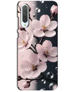 Чехол для Xiaomi CC9 с картинкой «Нежная сакура и капли» Чехол для Xiaomi CC9 с картинкой «Нежная сакура и капли»
