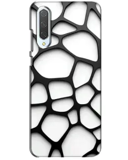 Чохол для Xiaomi CC9 з картинкою «Біла об'ємна сітка»