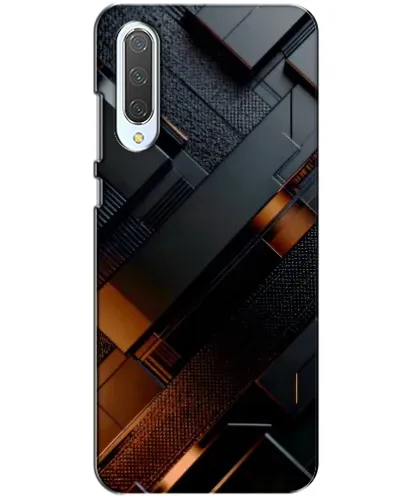 Чехол для Xiaomi CC9 с картинкой «Черные геометрические блоки»