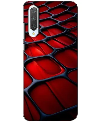 Чехол для Xiaomi CC9 с картинкой «Красная глянцевая сетка»