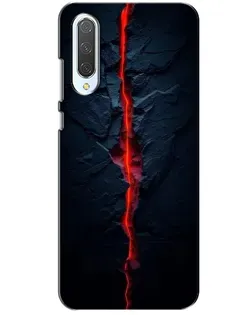 Чехол для Xiaomi CC9 с картинкой «Kрасная лавовая трещина»
