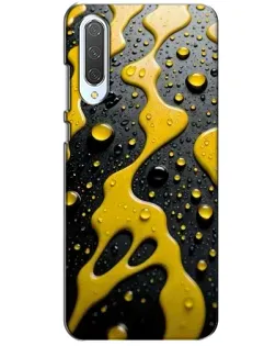 Чехол для Xiaomi CC9 с картинкой «Жидкое желтое золото»