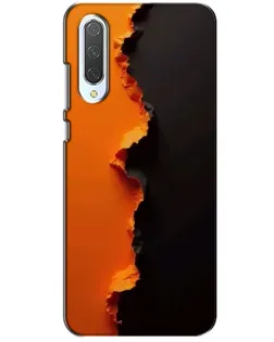 Чехол для Xiaomi CC9 с картинкой «Оранжевый разлом»