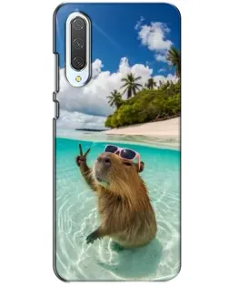 Чохол для Xiaomi CC9 з картинкою «Капібара на морі»