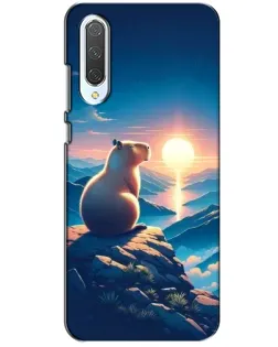 Чохол для Xiaomi CC9 з картинкою «Захід сонця з капібарою»