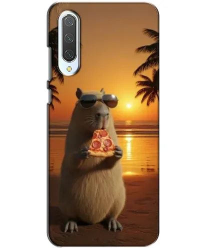 Чохол для Xiaomi CC9 з картинкою «Капібара з піцою»