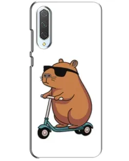 Чохол для Xiaomi CC9 з картинкою «Капібара на самокаті»