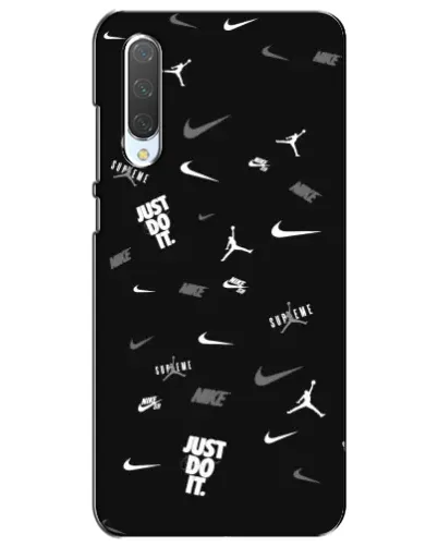 Чехол для Xiaomi Mi CC9e с картинкой «Nike Black Pattern»