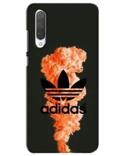 Чохол для Xiaomi Mi CC9e з картинкою «Помаранчевий дим Adidas»